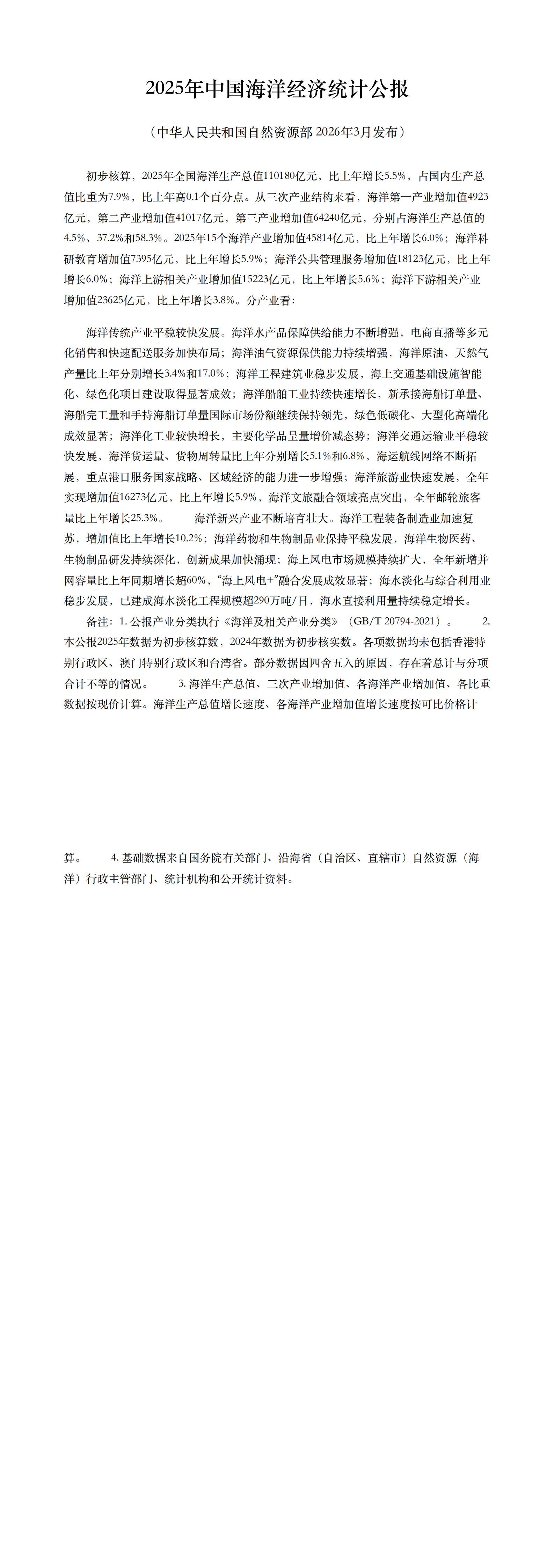 2025中国海洋经济统计公报预览图1