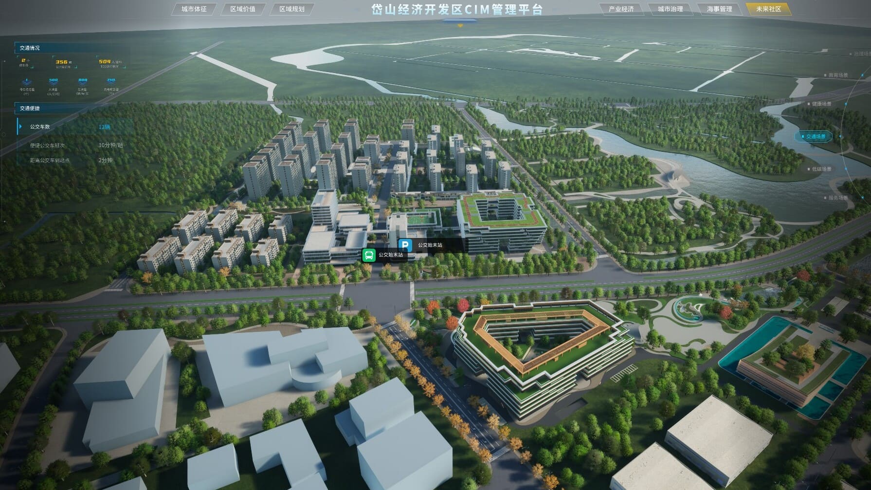 某经济开发区数字孪生平台